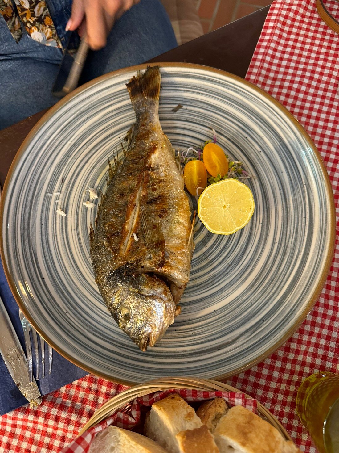 A selection of local cheeses and fruits